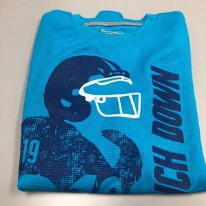 Champion Authentic Apparel Long Sleeve Kids Shirt SZ 10/12 NWT Aqua Blue